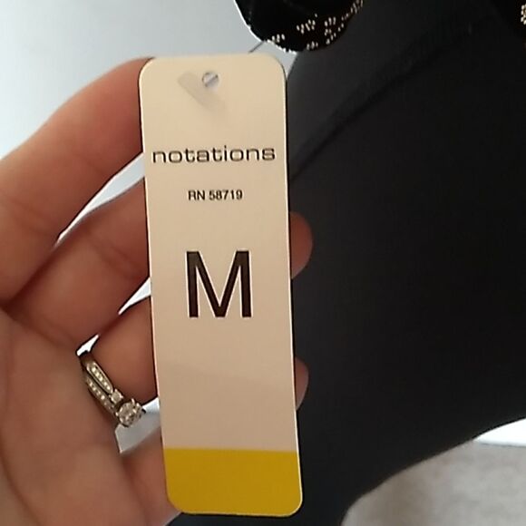 Notations Formal Black Velvet & Gold Beaded Button Jacket Blouse. NWT - Picture 9 of 11